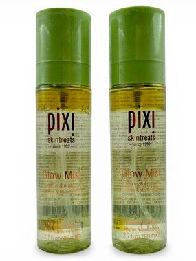 2x Pixi Glow Mist Hibiscus & Argan Oil All-Over Refreshing Setting Mist 2.7 oz